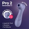 Satisfyer Pro 2 Lilac Generation 3 succionador con carga USB